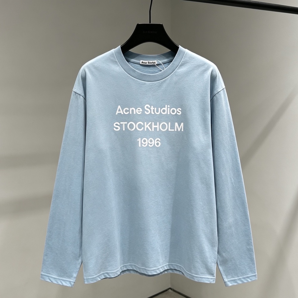 Acne Studios Light Blue Stockholm 1996 Long-Sleeve Tee